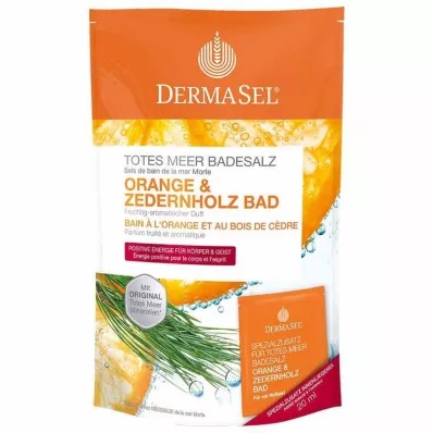 DERMASEL Ölü Deniz Banyo Tuzları Portakal &amp; Sedir Ağacı, 1 P