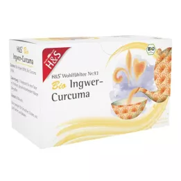 H&S Organik Zencefil-Curcuma filtre torbaları, 20X1.25 g