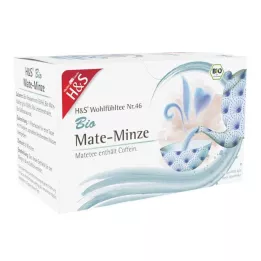 H&amp;S Organik Mate-Nane filtre torbası, 20X1,8 g