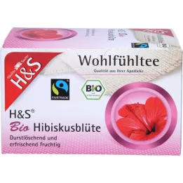 H&amp;S Organik hibiskus çiçeği filtre torbası, 20X1,75 g