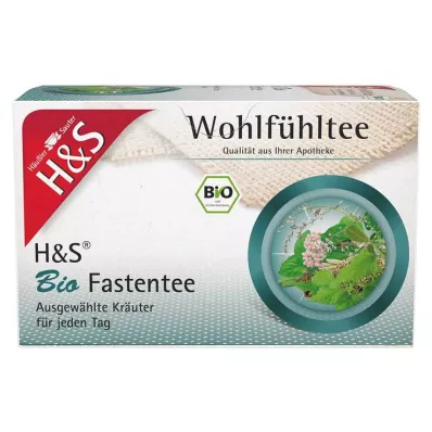 H&amp;S Organik açlık çayı filtre poşetleri, 20X1,5 g