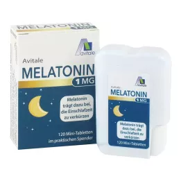 MELATONIN Dispenser içinde 1 mg mini tablet, 120 adet