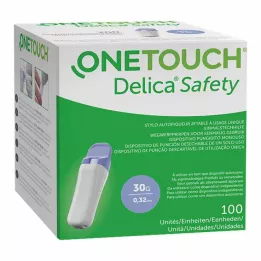 ONE TOUCH Delica Safety tek kullanımlık lansman cihazı 30 G, 100 adet