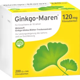 GINKGO-MAREN 120 mg film kaplı tabletler, 200 adet