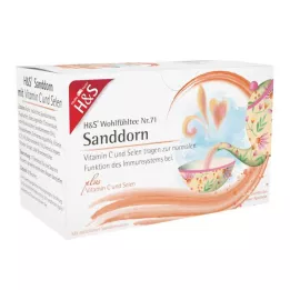 H&S C vitamini ve selenyum içeren deniz topalak filtre torbaları, 20X2,5 g