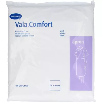 VALACOMFORT önlük tek kullanımlık önlükler 70x135 cm beyaz, 100 adet