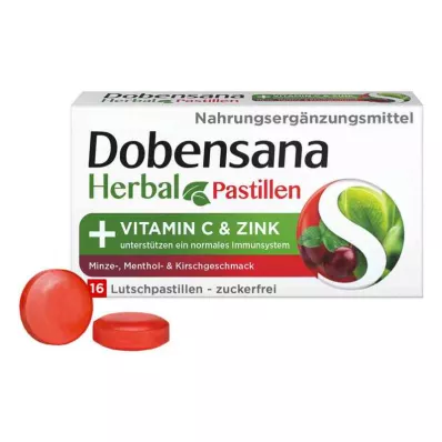 Dobensana Bitkisel Kirschgeschm.vit.c &amp; Çinko Pastil.(16 adet)