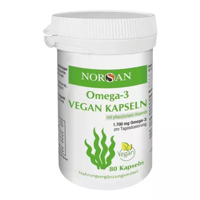 Norsan Omega-3 vegan kapsüller, 80 adet Norsan Omega-3 vegan kapsüller, 80 adet