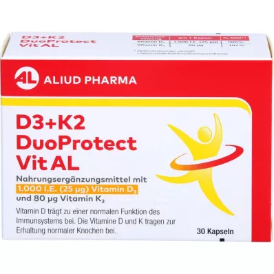 D3+K2 DuoProtect Vit AL 1000 I.U./80 µg Kapsül, 30 Kapsül