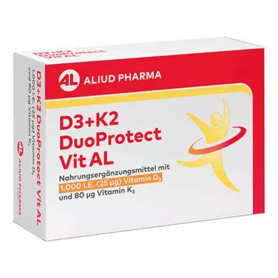 D3+K2 DuoProtect Vit AL 1000 I.U./80 µg Kapsül, 30 Kapsül D3+K2 DuoProtect Vit AL 1000 I.U./80 µg Kapsül, 30 Kapsül