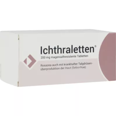 ICHTHRALETTEN 200 mg enterik kaplı tablet, 168 adet