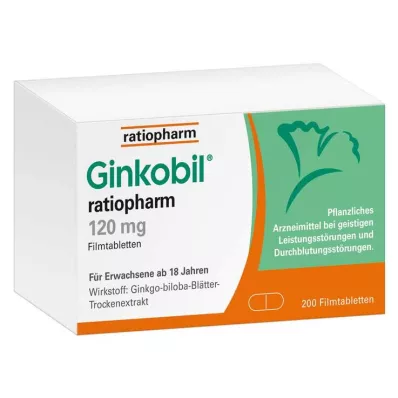 Ginkobil oran eczanesi 120mg, Ginkgo biloba ile, 200 adet