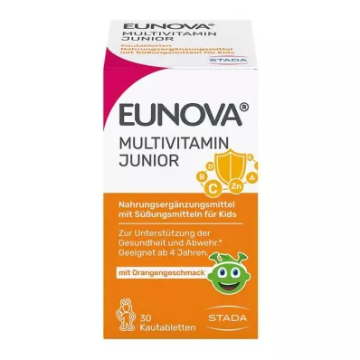 Eunova Junior portakal aromalı çiğneme tabletleri, 30 adet Eunova Junior portakal aromalı çiğneme tabletleri, 30 adet