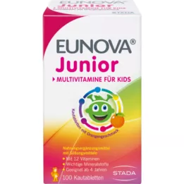 EUNOVA Portakal aromalı Junior çiğneme tabletleri, 100 adet