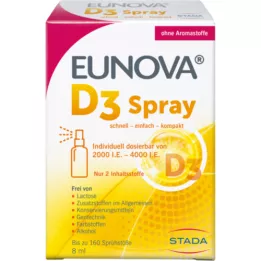 EUNOVA D3 vitamini spreyi, 8 ml