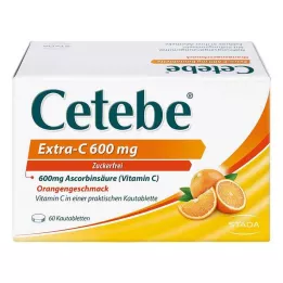 CETEBE Extra-C 600 mg çiğneme tableti, 60 adet