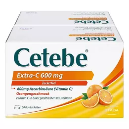 CETEBE Extra-C 600 mg çiğneme tableti, 120 adet