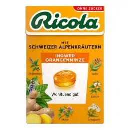 RICOLA o.Z.Box zencefilli portakallı naneli tatlılar, 50 g