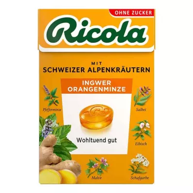 Ricola şekersiz zencefil portakal nane şekeri kutusu, 50 gr Ricola şekersiz zencefil portakal nane şekeri kutusu, 50 gr
