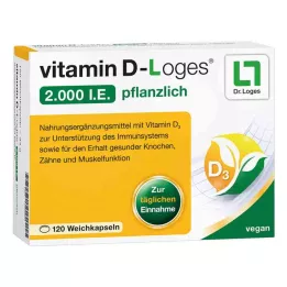 VITAMIN D-LOGES 2.000 I.U. bitkisel yumuşak kapsül, 120 adet