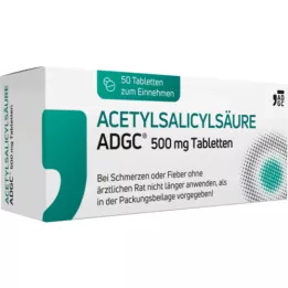 ACETYLSALICYLSÄURE ADGC 500 mg tablet, 50 adet