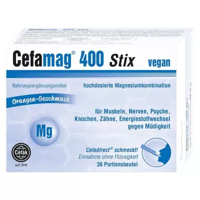 CEFAMAG 400 Stix, 36 adet CEFAMAG 400 Stix, 36 adet