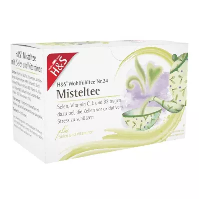 H&S Selenyumlu ve vitaminli ökse otu çayı filtre torbası, 20X2 g H&S Selenyumlu ve vitaminli ökse otu çayı filtre torbası, 20X2 g