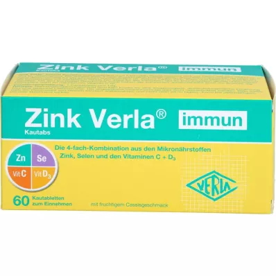 ZINK VERLA Bağışıklık çiğneme tabletleri, 60 adet