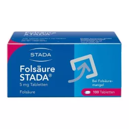 FOLSÄURE STADA 5 mg tablet, 100 adet