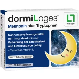 DORMILOGES Melatonin artı triptofan film kaplı tabletler, 60 adet