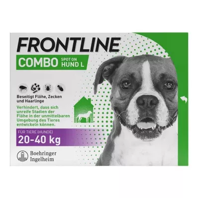 FRONTLINE COMBO köpeklerde kenelere, pirelere karşı L (20-40 kg), 3 adet FRONTLINE COMBO köpeklerde kenelere, pirelere karşı L (20-40 kg), 3 adet