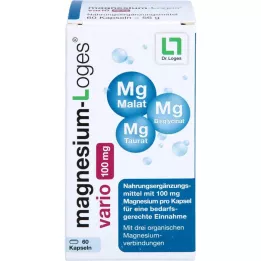 MAGNESIUM-LOGES vario 100 mg kapsül, 60 adet