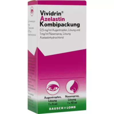 VIVIDRIN Azelastine combip. 0.5mg/ml ATR+1mg/ml NAS, 1 P