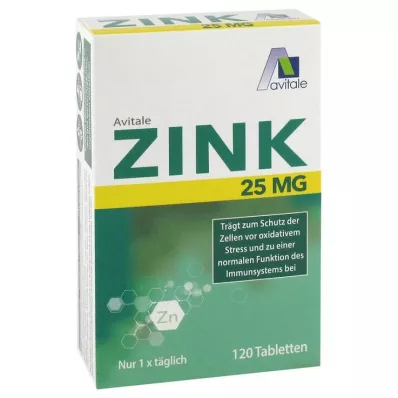 ZINK 25 mg tablet, 120 adet ZINK 25 mg tablet, 120 adet