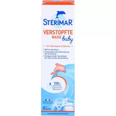 STERIMAR 3 aylıktan itibaren bebeklerde burun tıkanıklığı için burun spreyi, 100 ml