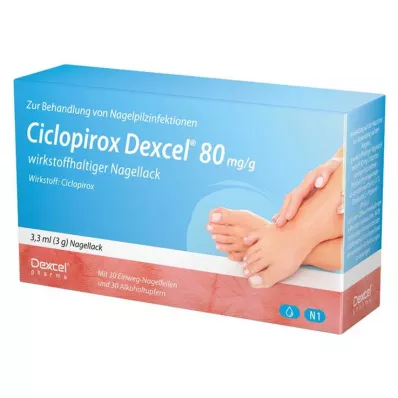 Ciclopirox Dexcel® 80 mg/g aktif oje, 3,3 ml Ciclopirox Dexcel® 80 mg/g aktif oje, 3,3 ml