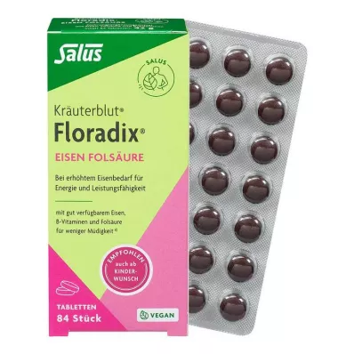Floradix demir folik asit tabletleri, 84 adet