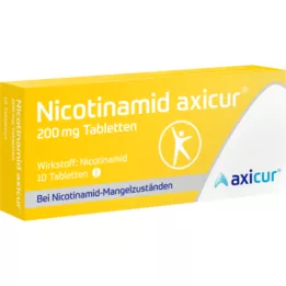NICOTINAMID axicur 200 mg tablet, 10 adet