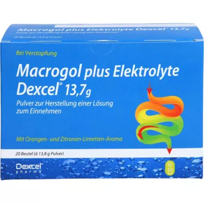 MACROGOL artı Elektrolitler Dexcel 13,7 g PLE, 20 adet