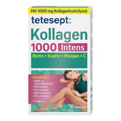 Tetesept Collagen 1000 Yoğunluk Tablet, 30 adet