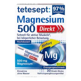TETESEPT Magnezyum 500 Direkt Çubuk, 20 adet