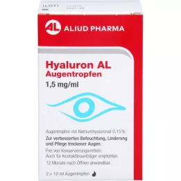 HYALURON AL Göz damlası 1,5 mg/ml, 2X10 ml