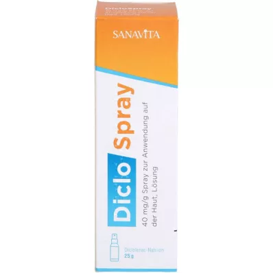 DICLOSPRAY Cilde uygulama için 40 mg/g sprey, 25 g