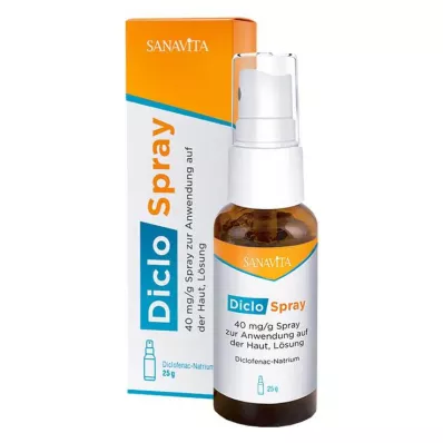 DicloSpray 40 mg/g ciltte kullanım için, 25 g DicloSpray 40 mg/g ciltte kullanım için, 25 g
