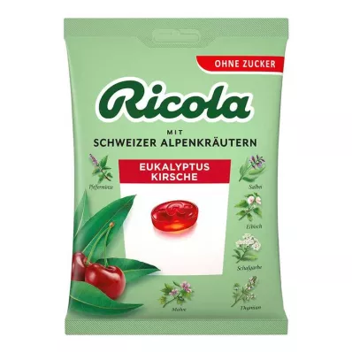 Ricola şekersiz okaliptüslü kiraz tatlısı poşeti, 75 gr