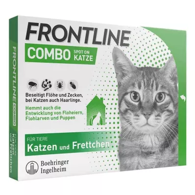 FRONTLINE Combo Spot on cat solüsyonu, cilde uygulama için, 6 adet