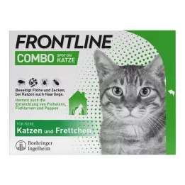 FRONTLINE Combo Spot on cat solüsyonu, cilde uygulama için, 6 adet