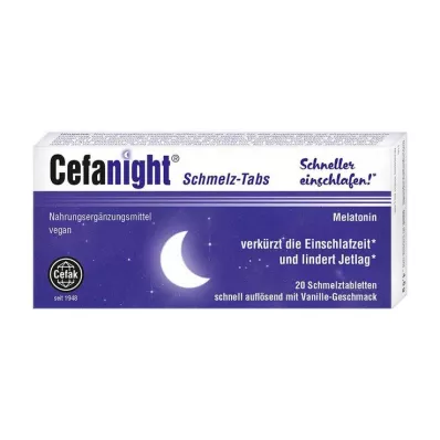 Cefanight eritme tabletleri, 20 adet Cefanight eritme tabletleri, 20 adet