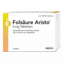 FOLSÄURE ARISTO 5 mg tablet, 100 adet