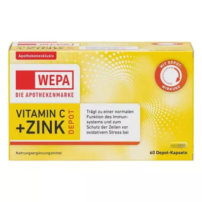 Wepa C Vitamini + Çinko Kapsülleri, 60 adet Wepa C Vitamini + Çinko Kapsülleri, 60 adet
